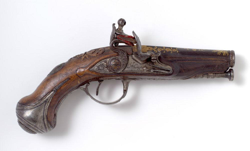Pistolet de poche à silex