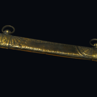 Toiles d'araignée (détail des bracelets du fourreau du sabre d'officier d'infanterie montée) 