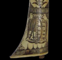 Armes de Saxe (détail de l'autre face du talon de la hache de corporation)